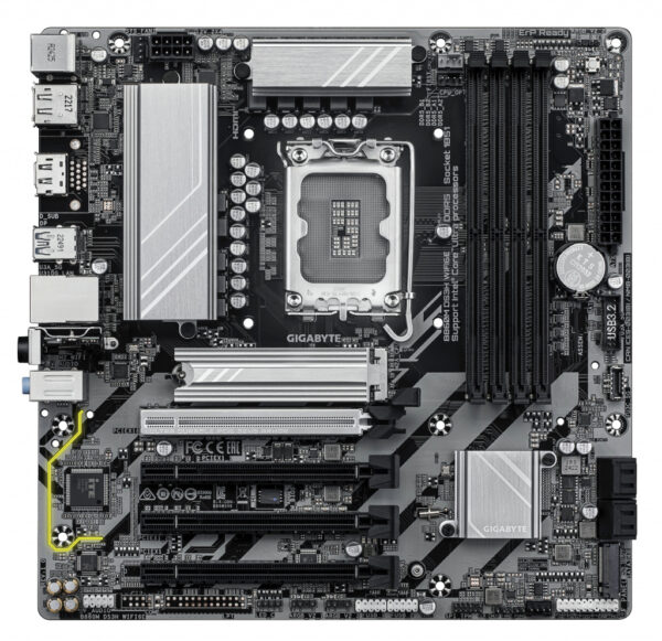 GIGABYTE B860M DS3H WIFI6E Motherboard - Intel Core Ultra Series CPUs, 5+1+2+1 Phases VRM, up to 9066MHz DDR5, 1xPCIe 5.0 + 1xPC - Image 2