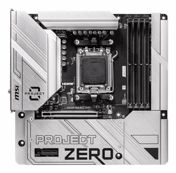MSI B650M PROJECT ZERO motherboard AMD B650 Socket AM5 micro ATX - Image 2