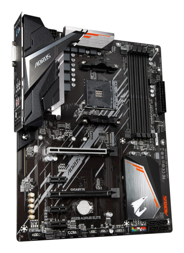 GIGABYTE A520 AORUS ELITE Motherboard - Supports AMD Ryzen 5000 Series AM4 CPUs, 5+3 Phases Pure Digital VRM, up to 4733MHz DDR - Image 3