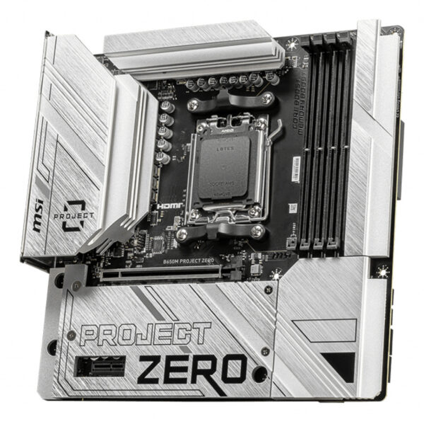 MSI B650M PROJECT ZERO motherboard AMD B650 Socket AM5 micro ATX - Image 3