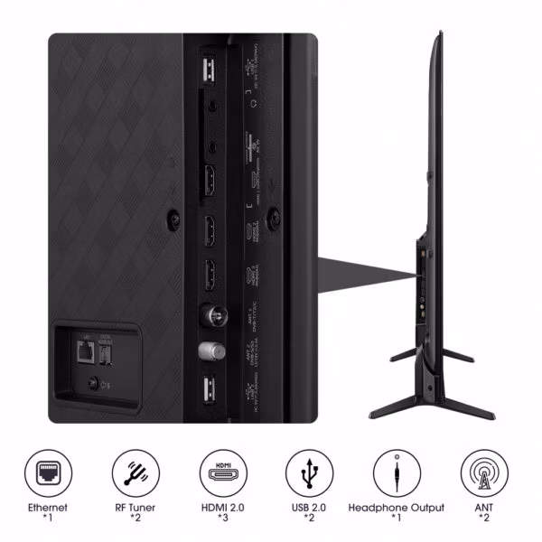 Hisense 55A6K TV 139.7 cm (55") 4K Ultra HD Smart TV Wi-Fi Black 300 cd/m² - Image 4