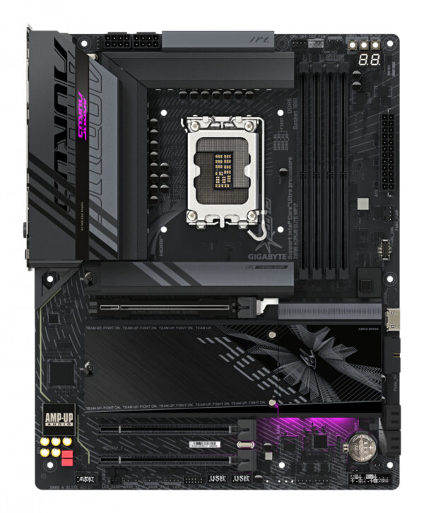 GIGABYTE Z890 AORUS ELITE WIFI7 Motherboard - Supports Intel Core Ultra (Series 2) CPUs, 16+1+2 phases VRM, up to 8800MHz DDR5 ( - Image 2