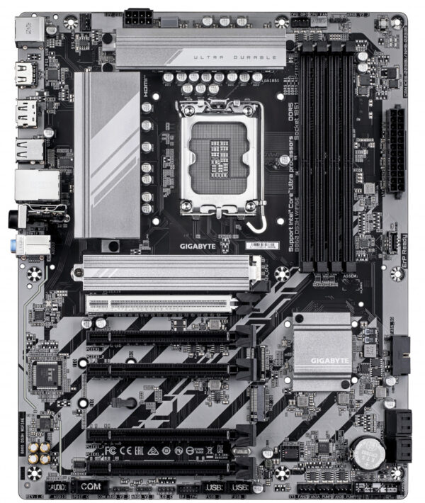 GIGABYTE B860 DS3H WIFI6E Motherboard - Intel Core Ultra Series CPUs, 8+1+2+2 Phases VRM, up to 9066MHz DDR5, 1xPCIe 5.0 + 1xPCI - Image 2