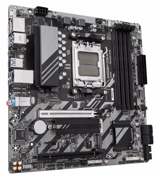GIGABYTE B850M D3HP Motherboard - AMD Ryzen 9000 Series CPUs, 5+2+2 Phases Digital VRM, up to 8200MHz DDR5 (OC), 1xPCIe 5.0 + 1 - Image 3