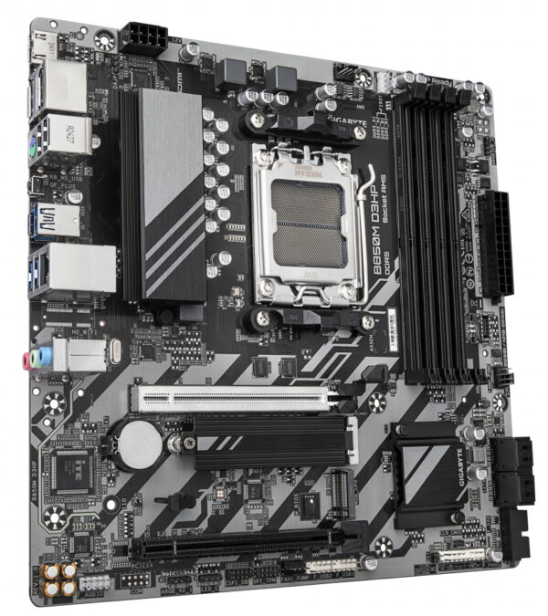 GIGABYTE B850M D3HP Motherboard - AMD Ryzen 9000 Series CPUs, 5+2+2 Phases Digital VRM, up to 8200MHz DDR5 (OC), 1xPCIe 5.0 + 1 - Image 3