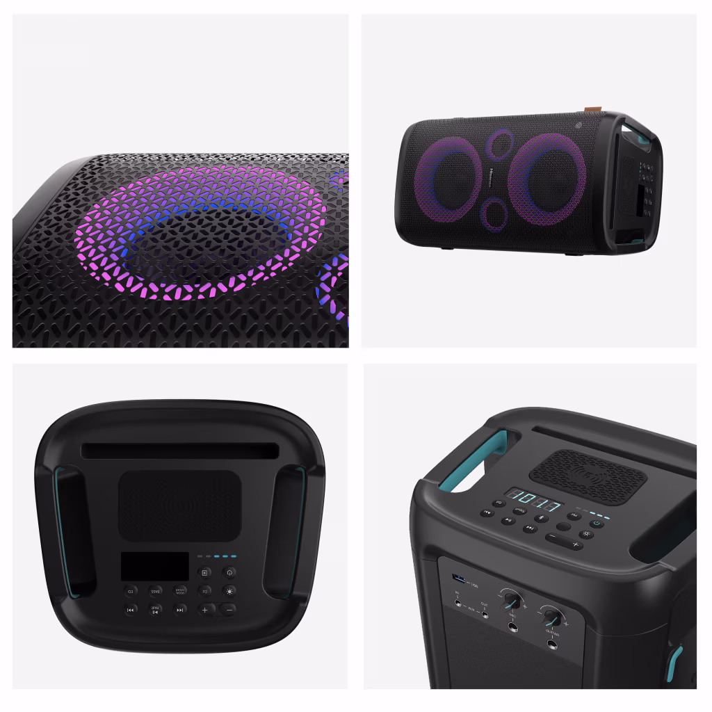 Hisense PartyRocker One HP100 Party speaker Black, Green 300 W - Image 19