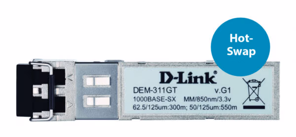 D-Link 1-port Mini-GBIC SFP to 1000BaseSX, 550m for all - Image 3