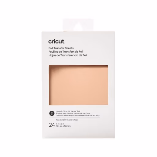 Cricut 2008712; Cricut Transfer Foil Sheets 10x15cm 24 sheets (Rose Gold);
