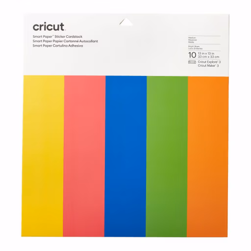 Cricut 2008318 - Cricut Smart Sticker Cardstock 33x33cm 10 sheets (Brilliant Bows)