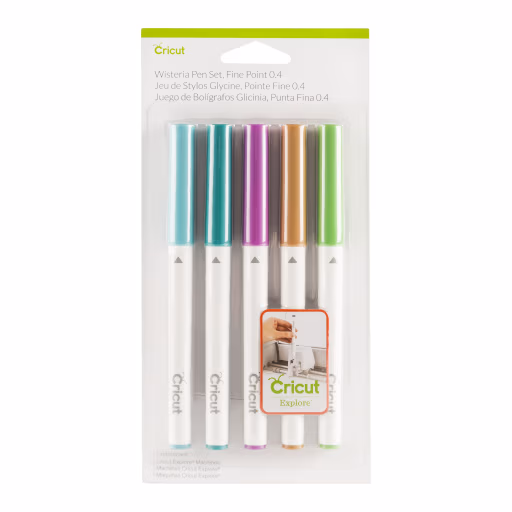 Cricut 2003976 - Cricut Explore or Maker Fine Point Pen Set 5-Pack (Wisteria)