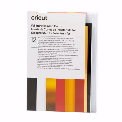 Cricut 2009480 - Cricut Insert Cards Foil Royal Flush R40 (12;1 Cm X 16;8 Cm) 12-Pack