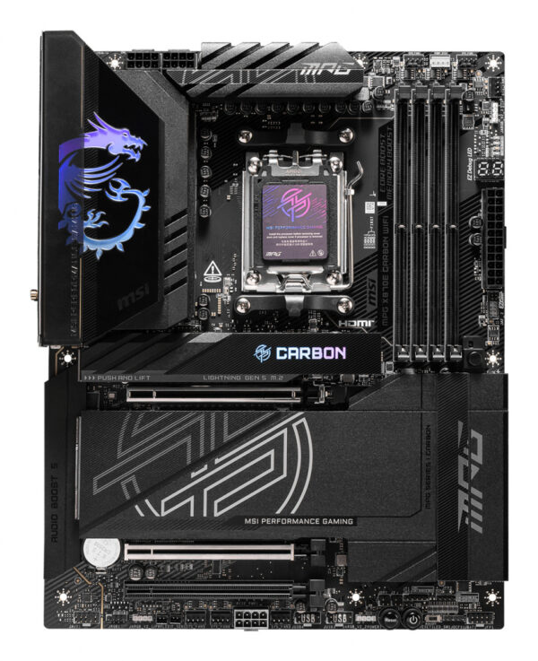 MSI MPG X870E CARBON WIFI motherboard AMD X870E Socket AM5 ATX - Image 2