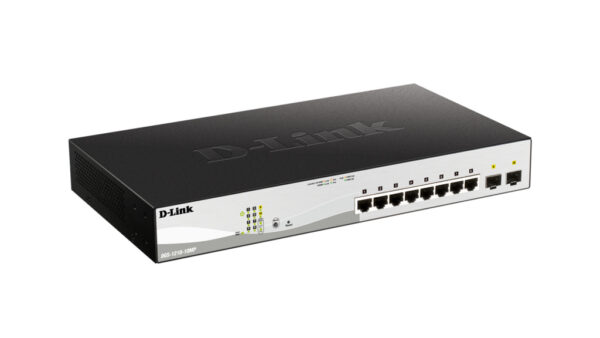 D-Link 10-Port Gigabit PoE+ Smart Managed Switch including 2 SFP Ports