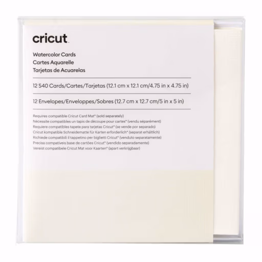 Cricut 2009986 - Cricut Watercolor Cards White 12pk S40