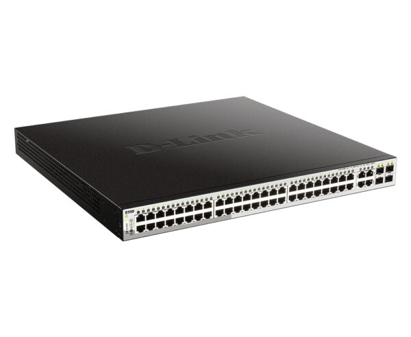 D-Link 52-Port PoE Gigabit Smart Managed Switch including 4 x 100/1000Mbps Combo Ports - Image 2