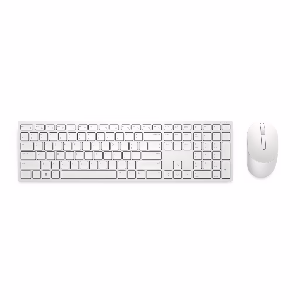 DELL Pro Keyboard and Mouse - KM5221W - US International (QWERTY) - White