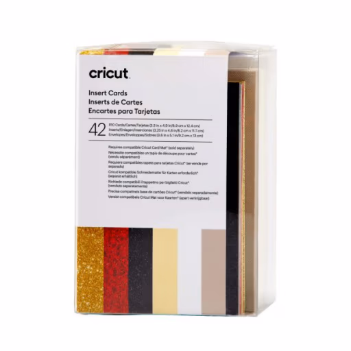 Cricut 2009466 - Cricut Insert Cards Glitz & Glam R10 (8;9 Cm X 12;4 Cm) 42-Pack