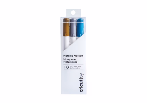 Cricut 2008071; Cricut Joy Medium Point Markers 3-pack (Gold; Silver; Blue);