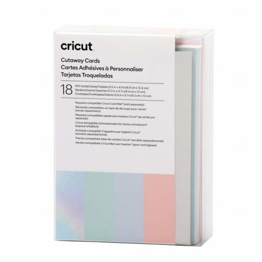 Cricut 2009482 - Cricut Cut-Away Cards Pastel R10 8.9x12.4cm 18-Pack