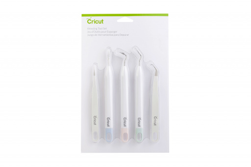 Cricut 2004233 - Cricut Weeding Tool Set Includes Fine Tweezers; Hook Tweezers; Weeder; Piercing Tool; and Hook Weeder