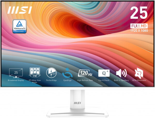 MSI Pro MP251W E2 computer monitor 62.2 cm (24.5") 1920 x 1080 pixels Full HD LED White - Image 7
