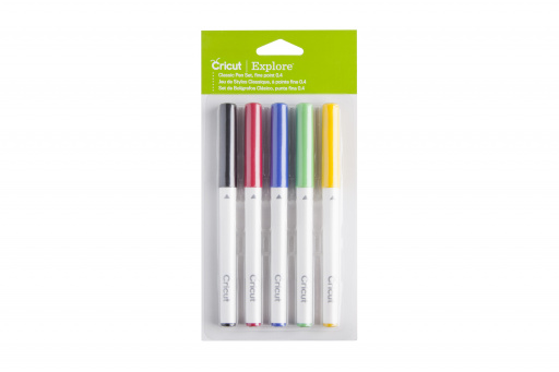 Cricut 2007635 - Cricut Explore/Maker Fine Point Pen Set 5-pack (Classics) 0.4mm