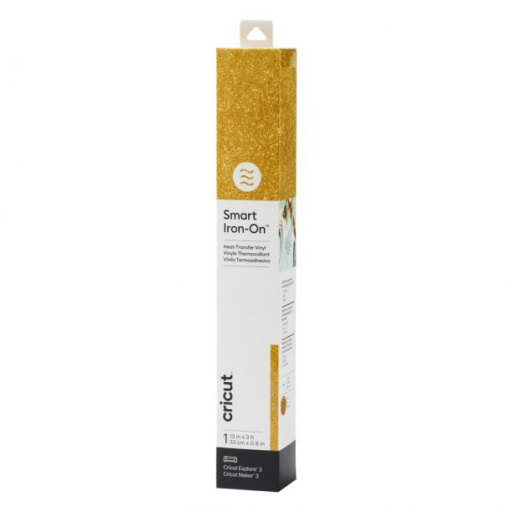 Cricut 2008673 - Cricut Smart Iron-on 33x91cm 1 sheet (Glitter Gold)