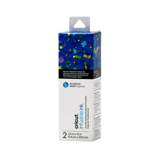 Cricut 2008891 - Cricut Infusible Ink Transfer Pattern Sheet 2-pack (Blue Paint Splash) 11.4x30.5cm