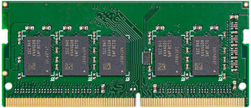 Synology 4GB DDR4 RAM Module (DDR4-2666 SO-DIMM) for: RS820RP+; RS820+; DS720+; DS420+; DS2419+; DS1819+; DVA3219; DS1618+