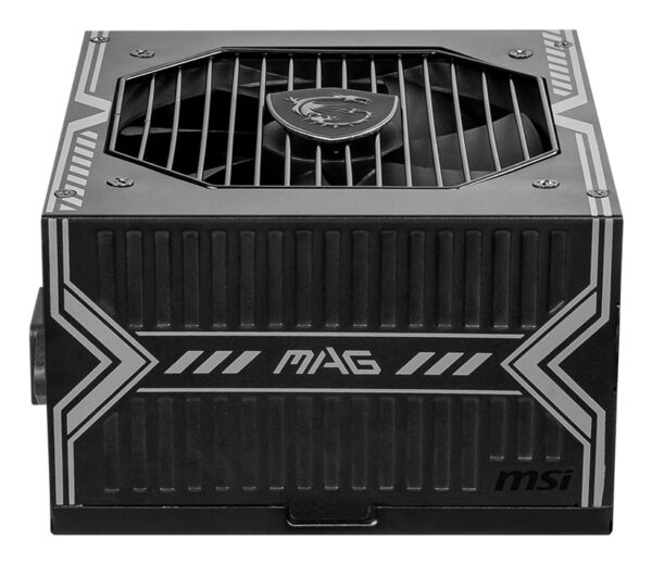 MSI MAG A550BN UK PSU '550W, 80 Plus Bronze certified, 12V Single-Rail, DC-to-DC Circuit, 120mm Fan, Non-Modular, Sleeved Cables - Image 4