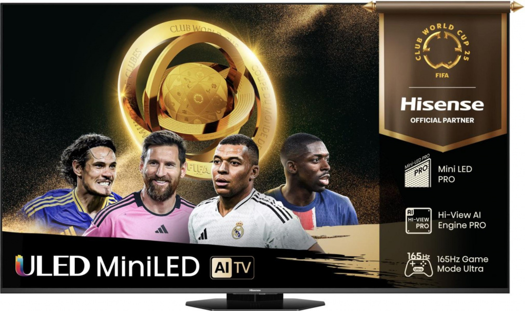 Hisense 65U8Q 165.1 cm (65") 4K Ultra HD Smart TV Wi-Fi Black, Grey