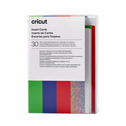 Cricut 2009471 - Cricut Insert Cards Rainbow R40 12.1x16.8cm 30-Pack