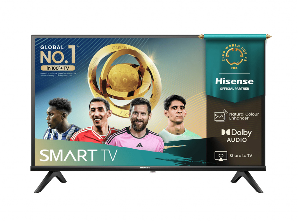 Hisense 40A4Q 101.6 cm (40") HD Smart TV Wi-Fi Black 200 cd/m²
