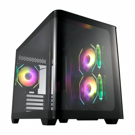 FSP/Fortron FSP S380 ARGB M-ATX Mid Tower Gaming Chassis - Black