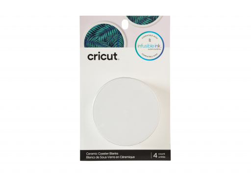 Cricut 2006582 - Cricut Infusible Ink Ceramic Coasters 4-pack (White; Round) 9.1cm