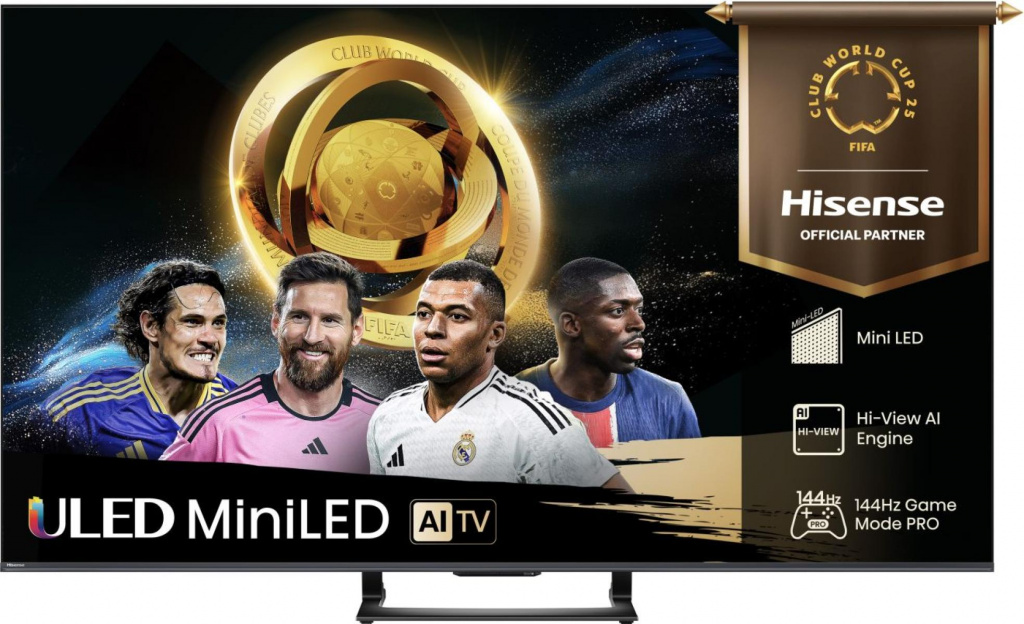 Hisense 55U7Q 139.7 cm (55") 4K Ultra HD Smart TV Wi-Fi Black 450 cd/m²