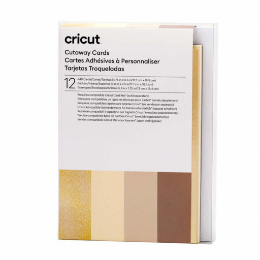 Cricut 2009486 - Cricut Cut-Away Cards Neutrals R40 12.1x16.8cm 12-Pack