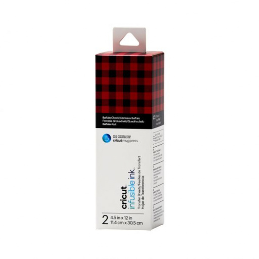 Cricut 2008888 - Cricut Joy Infusible Ink Transfer Pattern Sheet  2-pack (Buffalo Check) 11.4x30.5cm