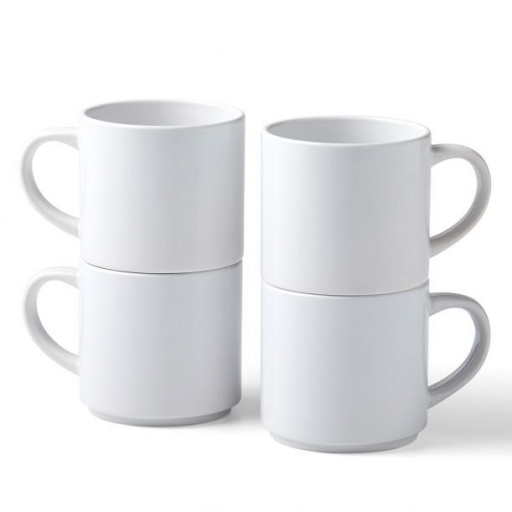 Cricut 2009392 - Cricut 295ml Stack Ceramic Mugs Blank White 4pc