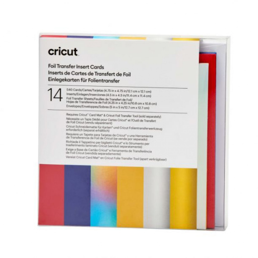Cricut 2009478 - Cricut Insert Cards Foil Celebration S40 12.1x16.8cm 14-Pack