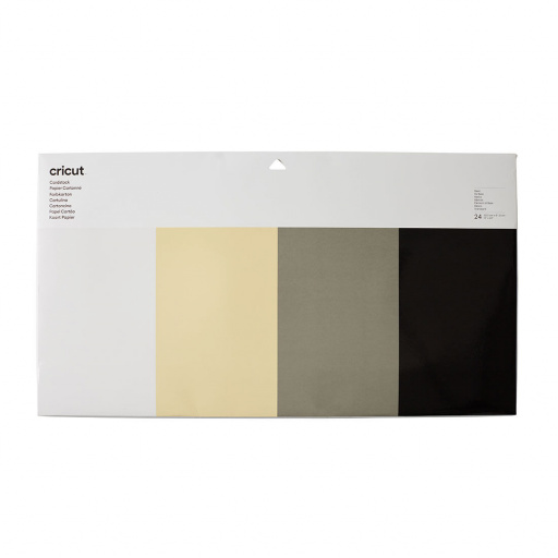 Cricut 2007751 - Cricut Cardstock Sampler; Basics - 30.5cm x 61cm 24sheets