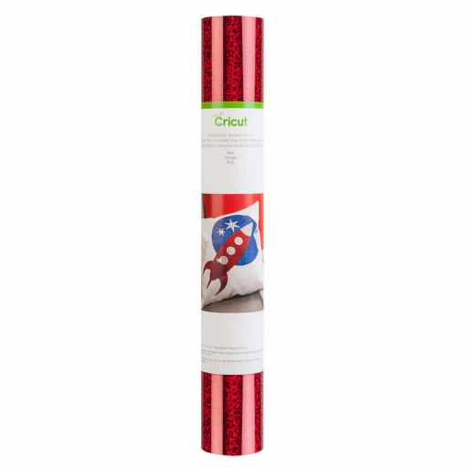 Cricut 2004137 - Cricut Holographic Sparkle Iron-On 30x60cm (Red)