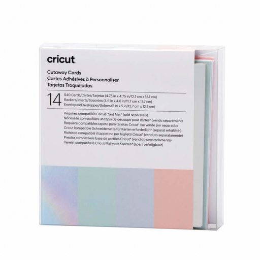 Cricut 2009484 - Cricut Cut-Away Cards Pastel S40 12.1x16.8cm 14-Pack