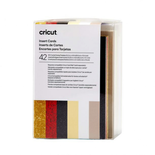 Cricut 2009466 - Cricut Insert Cards Glitz & Glam R10 8.9x12.4cm 42-Pack