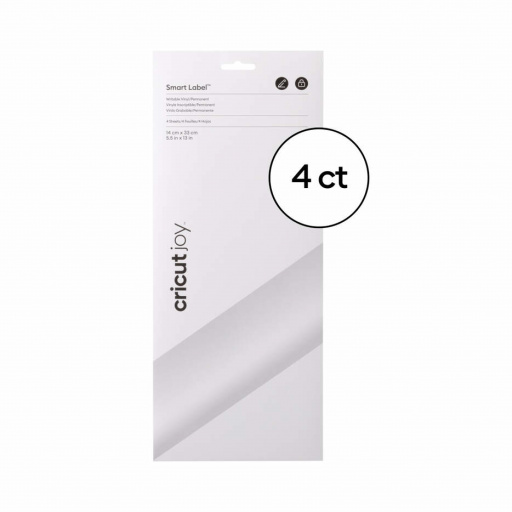 Cricut 2010000 - Cricut Joy Permanent Smart Vinyl Write White 4 sheets 14x33 cm