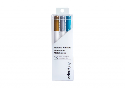 Cricut 2008071 - Cricut Joy Medium Point Markers 3-pack (Gold; Silver; Blue) 1.0mm