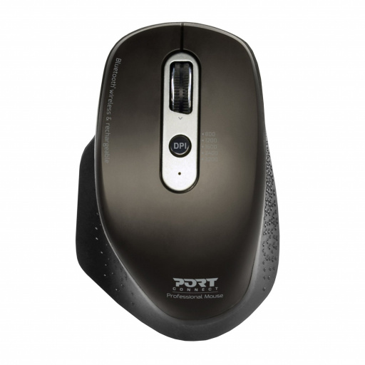 Port Designs Port Connect Bluetooth Wireless and Rechargeable Executive Mouse - Black