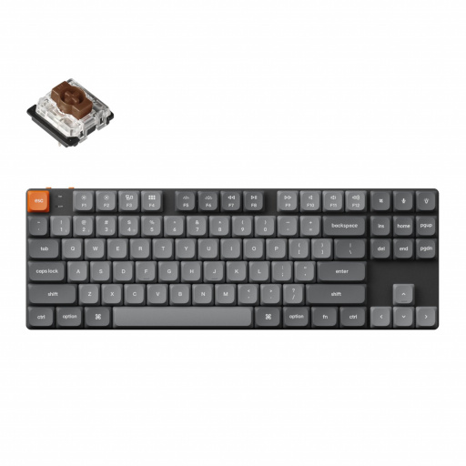Keychron K1M-H3 keyboard Universal USB + RF Wireless + Bluetooth Black