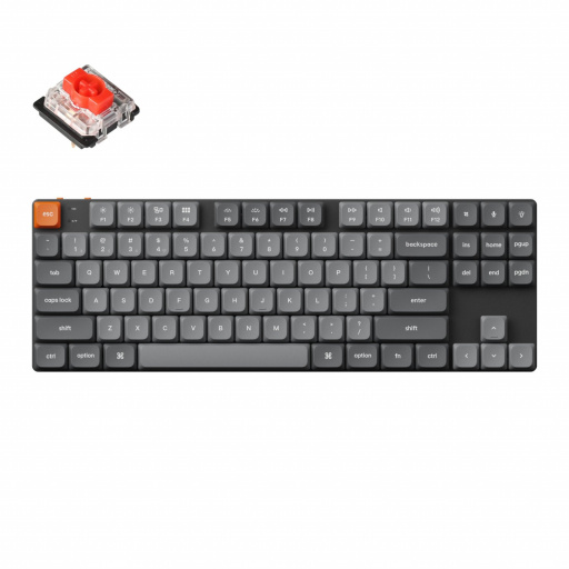 Keychron K1M-H1 keyboard Universal USB + RF Wireless + Bluetooth Black