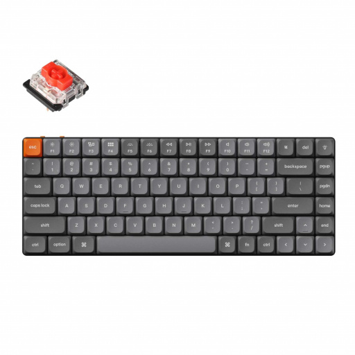 Keychron K3 Max keyboard Universal USB + RF Wireless + Bluetooth Grey